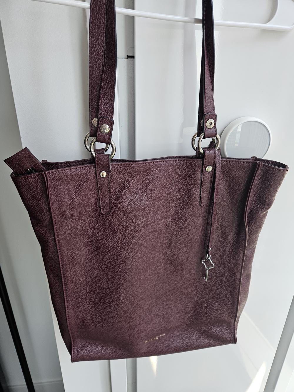 Gianni Chiarini. Women’s Leather Tote Bag in Deep Plum